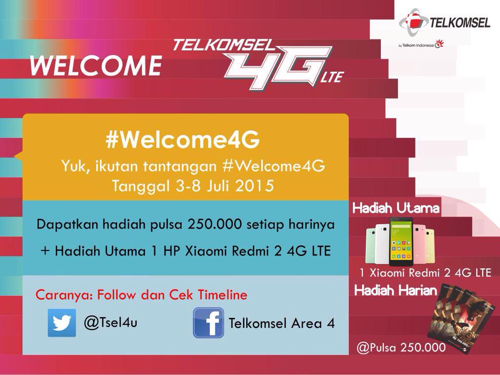 Tsel4u's tweet photo. Yak, yang belum daftar kuis #welcome4G, 35 menit lagi sudah akan dipilih 5 org nih. Ayo ayo ayo daftar :) http://t.co/jypbZWTP1l