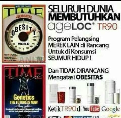 yuneth46's tweet photo. Obesitas??Hanya TR 90 solusinya, produk lain dirancang utk dikonsumsi seumur hidup. Apa kabar dengan fungsi ginjalmu? http://t.co/V71rLCa4OF