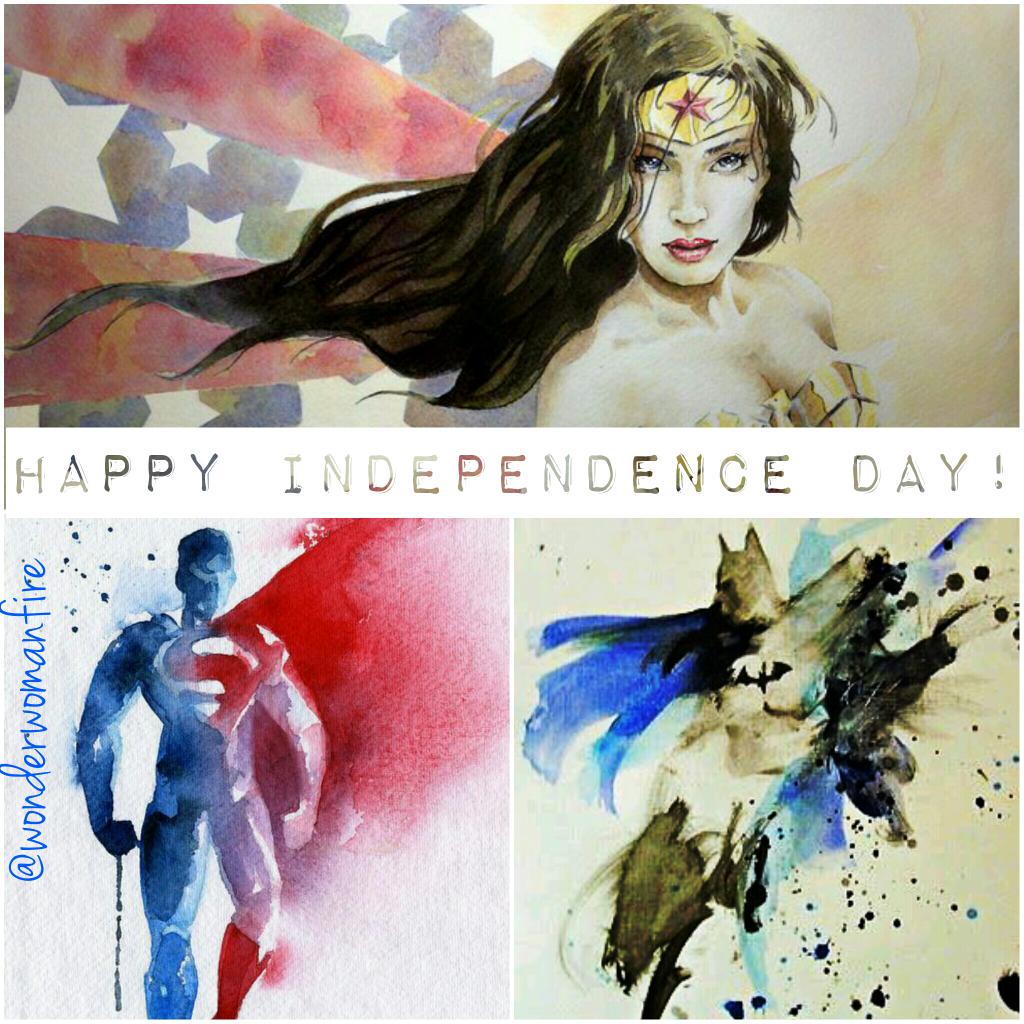 WonderWomanFire's tweet photo. Happy #4thofJuly to everyone! 
Land of the free, home of the Brave. 💙

#HappyIndependenceDay http://t.co/Gr6ucS70UK