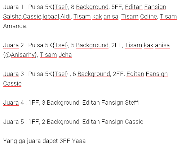 STeensFansClub's tweet photo. Hi! Aku mau ngadain Quiz nih:D Dan ini ⬇⬇ gift nya;)
Ada yg setuju? Yng setuju #RETWEET ! Dibawah 15 batal ya:) http://t.co/EqcBGLcu14