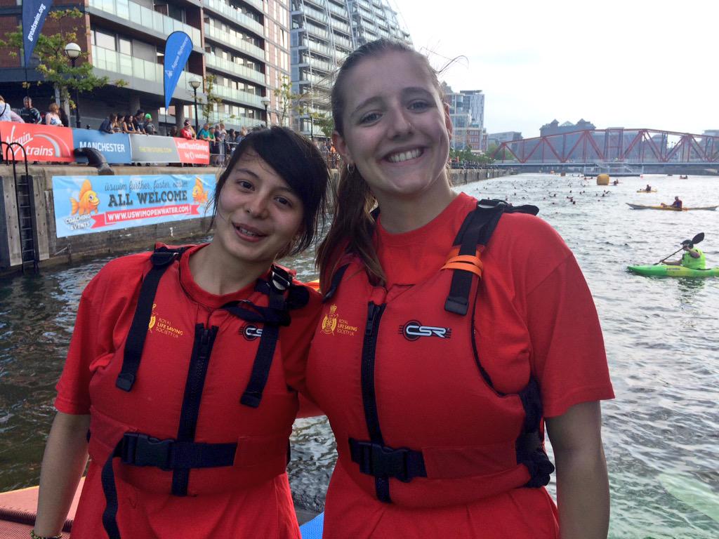 Great_Swim's tweet photo. Twitter friends and #GreatManchesterSwim #dancinglifeguards @RLSSUK http://t.co/H28yhOeCoW