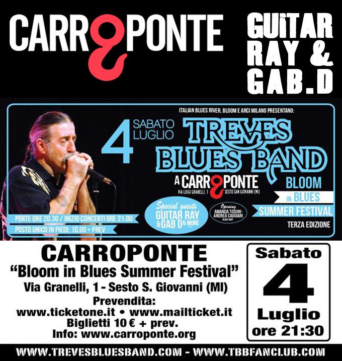GuitarRay's tweet image. Questa sera al @carroponte con Treves Blues Band e molti ospiti a sorpresa.