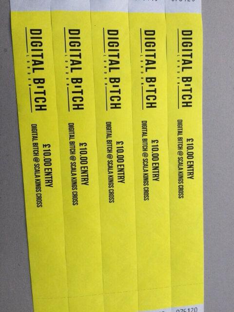 Dmixuk's tweet photo. Goin #WirelessFestival look out for these wristbands for 10 entry 2 #DigitalBitch at #Scala for ur after party fix ;) http://t.co/1mOPIHLstz