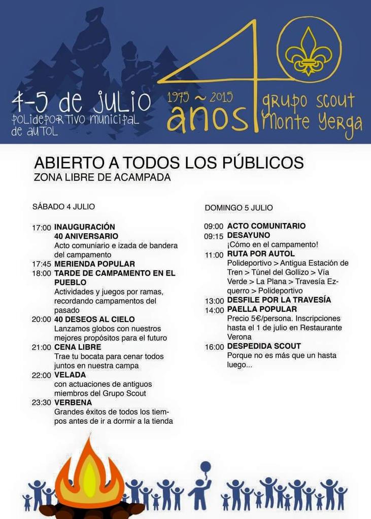 elTitular_Rioja's tweet photo. @MonteYergaScout celebra su 40 aniversario con numerosas actividades @vivirAutol @Alberto_Autol @cdautol @EAUTOL http://t.co/nU5LWHyU91