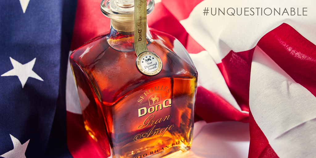 Happy #IndependenceDay from the Land of Rum to the Land of the Free. #DonQ #UnQuestionable