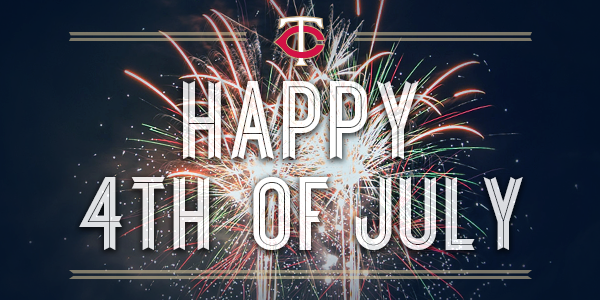 Twins's tweet image. Happy #4thofJuly @Twins fans!