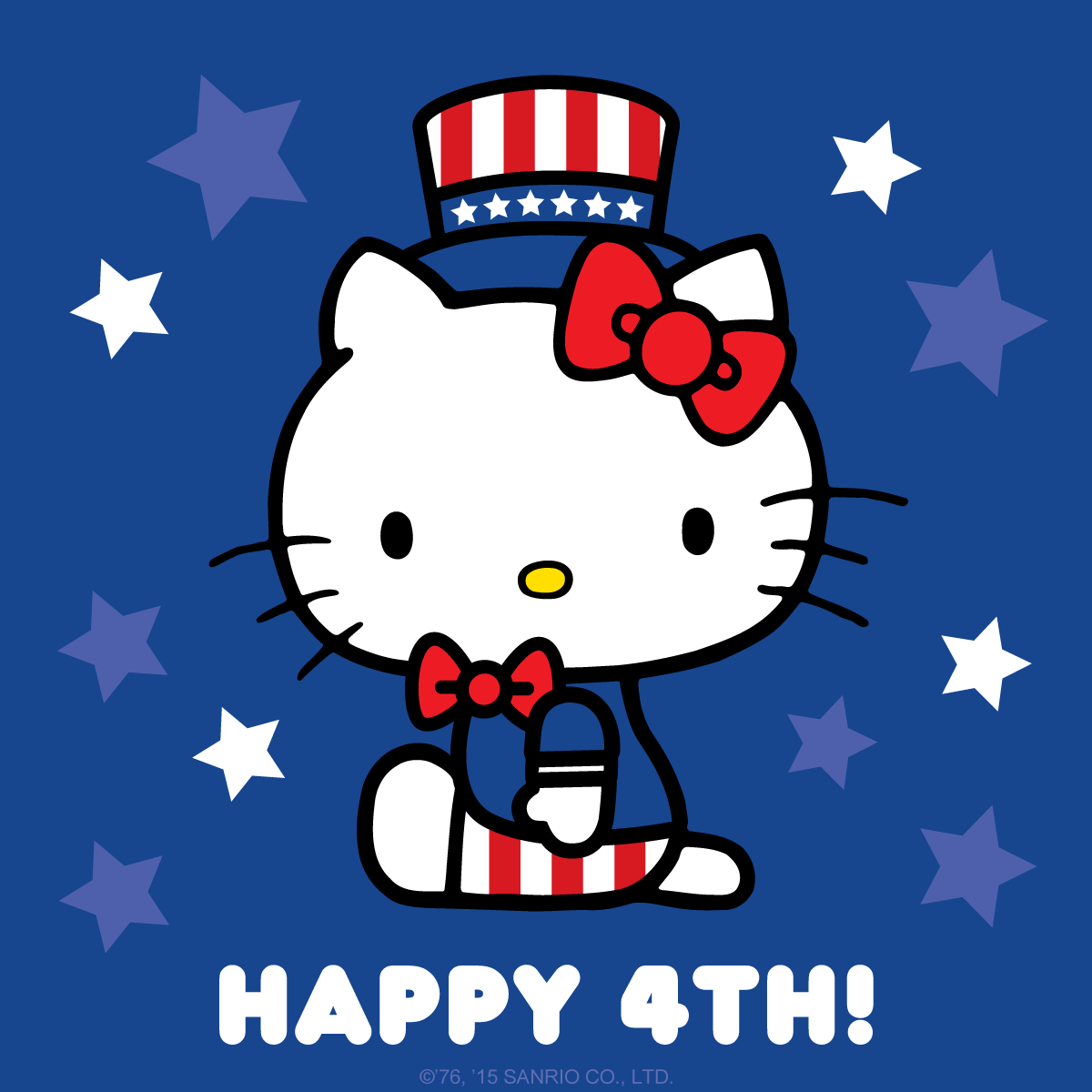 kitty　7月 Have a happy and safe 4th of July weekend!
