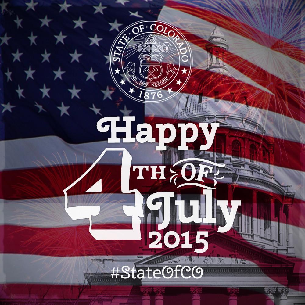 Hickenlooper's tweet photo. Proud to be an American &amp; a Coloradan &amp; to strive w/you to make our democracy the best it can be. Happy #4thOfJuly! http://t.co/pB1eThgU9N