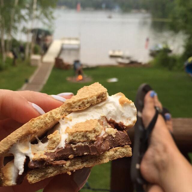 Happy 4th of July! #4thofJuly #smores #cabinlife #Wisconsin