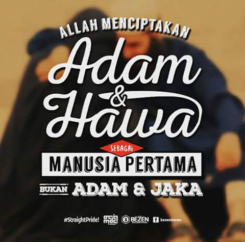 Allah menciptakan kita berpasang-pasangan. Laki" dan perempuan. Bukan sebaliknya..