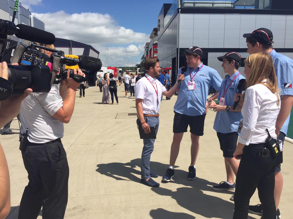 Quick interview with <a href="/F1/">Formula 1</a> Management and <a href="/F1Shockwave/">Shockwave F1</a> in the paddock, broadcast around the whole of Silverstone track!