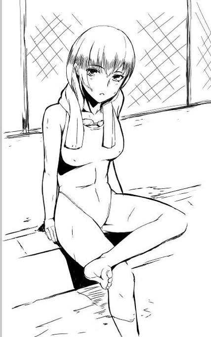 慣れないペン入れ練習中 