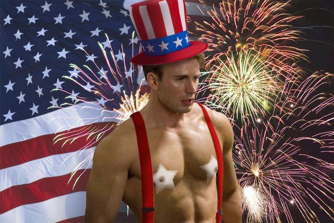 the steve rogers tag is WILD on the 4th of july. 