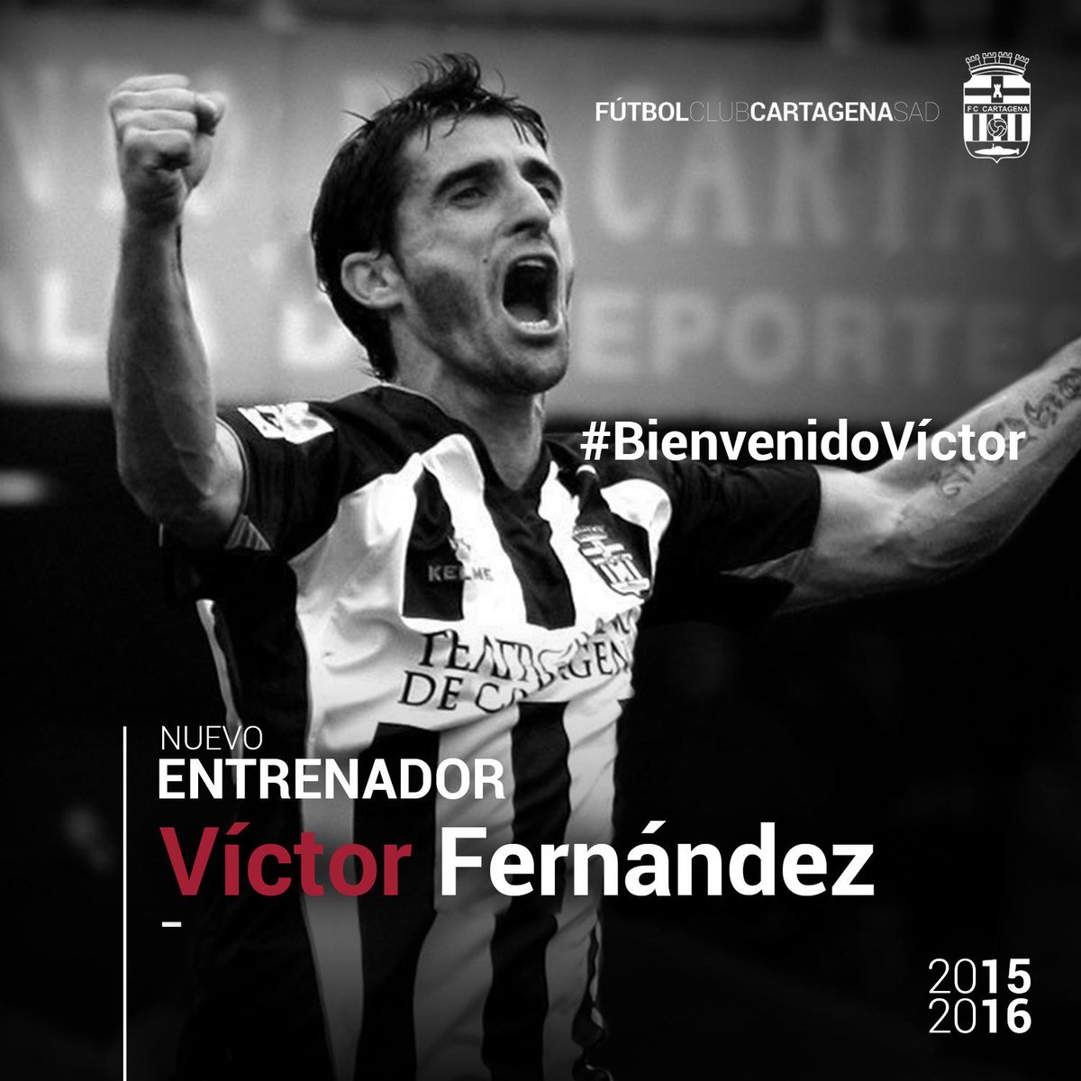 Víctor Fernández, nuevo entrenador del FC Cartagena para las dos próximas temporadas #BienvenidoVíctor @victorfdez21