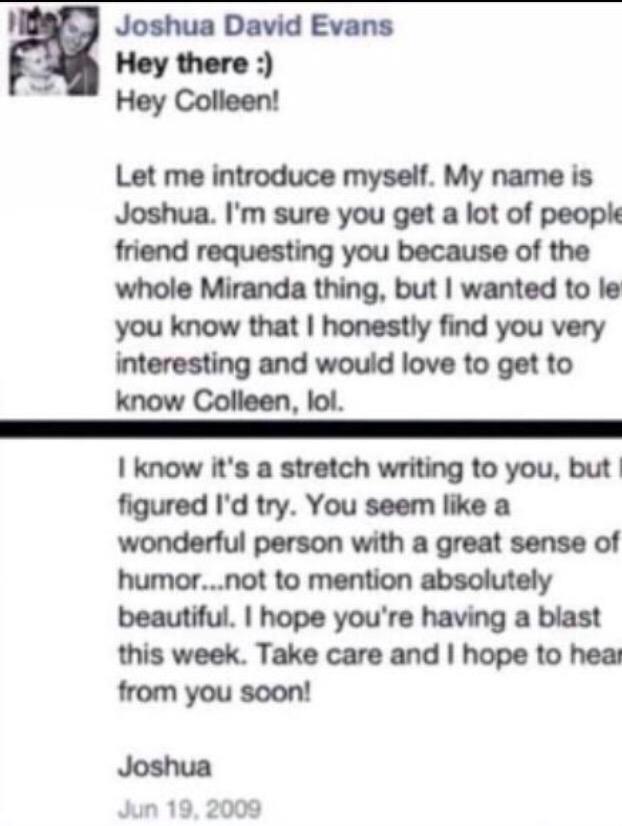 Iizaskshy's tweet photo. Who knew this one message could lead to so much @JoshuaDtown @ColleenB123 http://t.co/9qY7yIBdSY