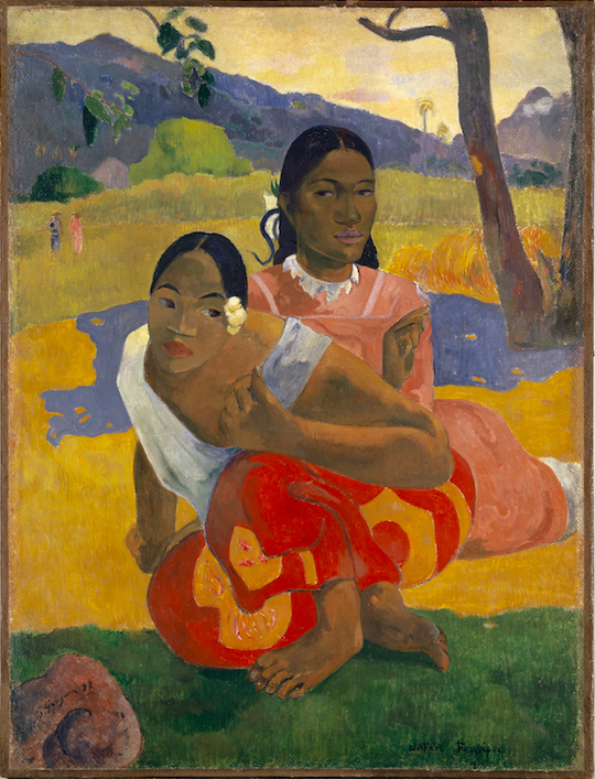 museoreinasofia's tweet photo. Desde ayer ya puede contemplarse en el Museo el famoso cuadro de Paul Gauguin "Nafea faa ipoipo" #KunstmuseumBasel http://t.co/BwDx37pK96