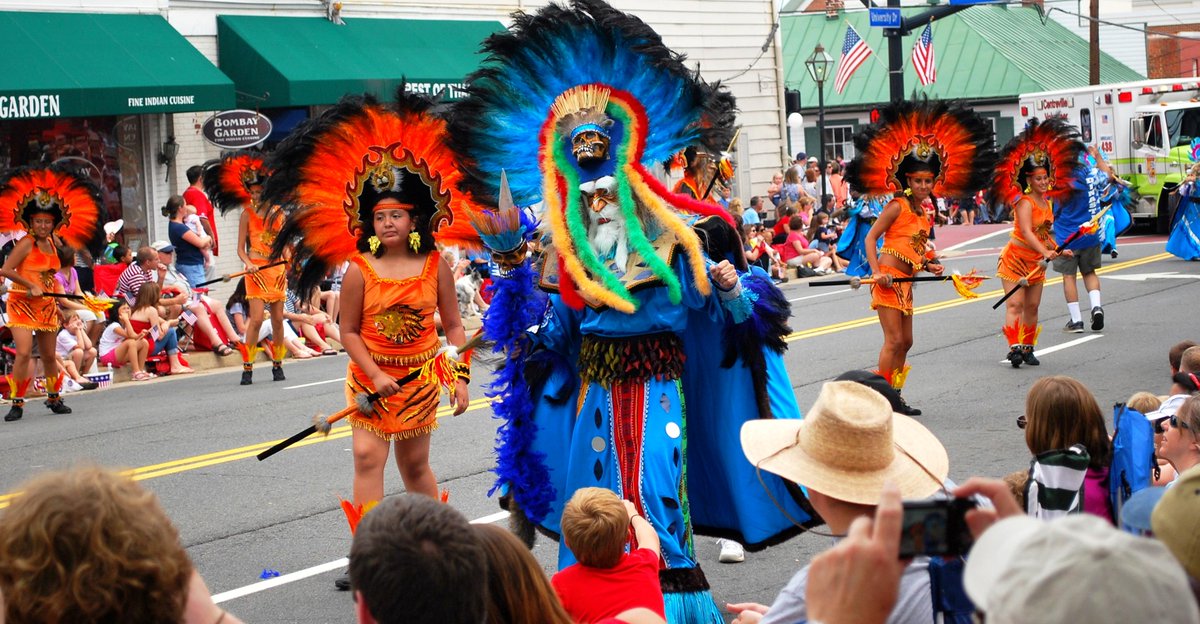 The 4th of July parade is very colorful.  #4thofJuly #4thJulyCelebrations #4thofJulyoutfits #IndependenceDay