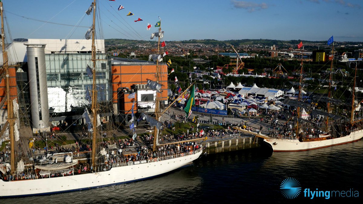 FlyingMediaUK's tweet photo. Lovely views of #tallshipsbelfast @belfastcc @BelfastHarbour @NITouristBoard #FlyingMedia http://t.co/YmPF6EY8PC