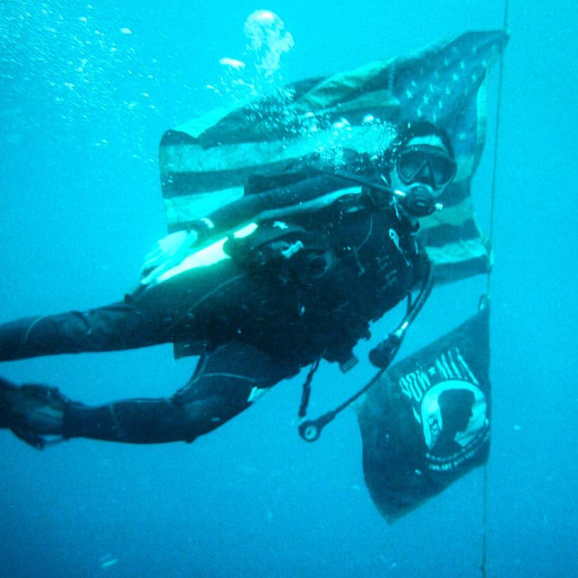 Happy #Independence Day! #Scuba #dive on the #USSOriskany, #sunken #Navy #aircraftcarrier off #Pensacola, #Florida.