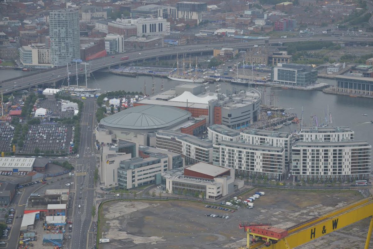 PoliceServiceNI's tweet photo. We can't get enough of these pictures! Belfast looks great. Thanks #PSNIAirSupport. #tallshipsbelfast @TrafficwatchNI http://t.co/DcihY0kZQK
