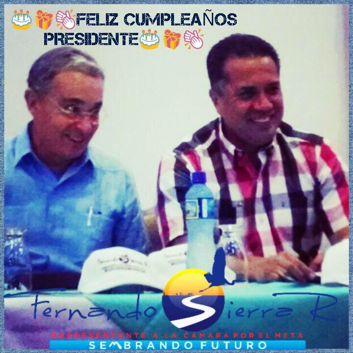 Happy Birthday, Senator Alvaro Uribe Velez!!! 