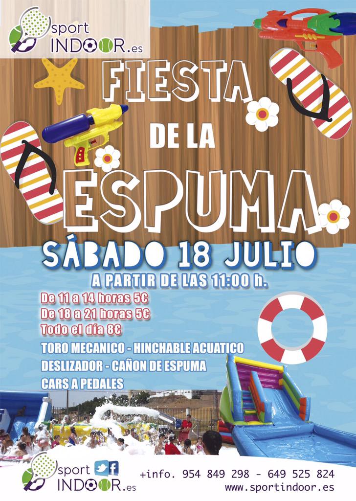 Sport_IndOOr's tweet photo. Verano,calor... Fiesta de la espuma en Sport Indoor!!! Pasa un buen rato y refréscate con nosotros!! Sport Indoor http://t.co/bc4h3aM1gJ