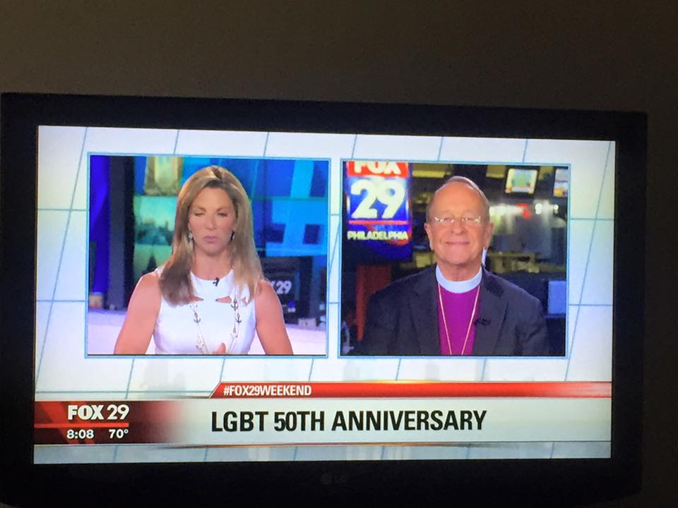 CathyRenna's tweet photo. T/Y @BishopGRobinson for speaking to @FOX29philly about #LGBT50th honored to have you #LGBT #religion #4thofJuly http://t.co/4ENVzfpS44
