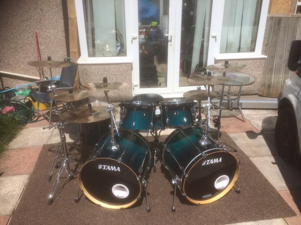 SteveHeard1's tweet photo. New #Tama superstar custom kit finally finished! Can't wait to play these live. 👍🏼 http://t.co/uFevFiWiTB