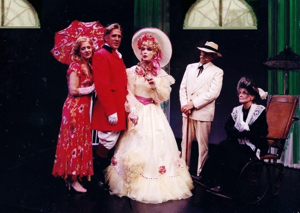 patrickrsully's tweet photo. @TheCharlesBusch @PennyFuller_NYC @patrickrsully #auntiemame at @BayStTheater_ http://t.co/dfjDBvr4jf
