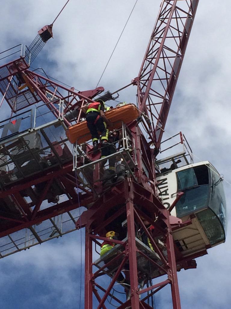 Cosham23's tweet image. @Cosham23 training today with @HavantFire16 . Crane rescue exercise a success. #operationaleffectiveness @Hants_fire