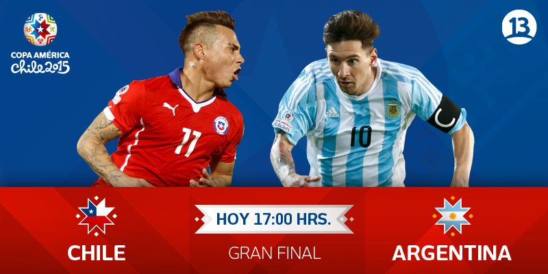 ¡Llegó el gran día! Hoy todos los chilenos somos una sola voz en el duelo #CHI - #ARG