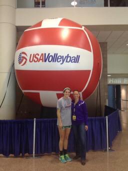 KnoxVolleyball's tweet photo. Coach McDonough with former Houston player at USAV Nationals in NOLA http://t.co/72fasyJFDR