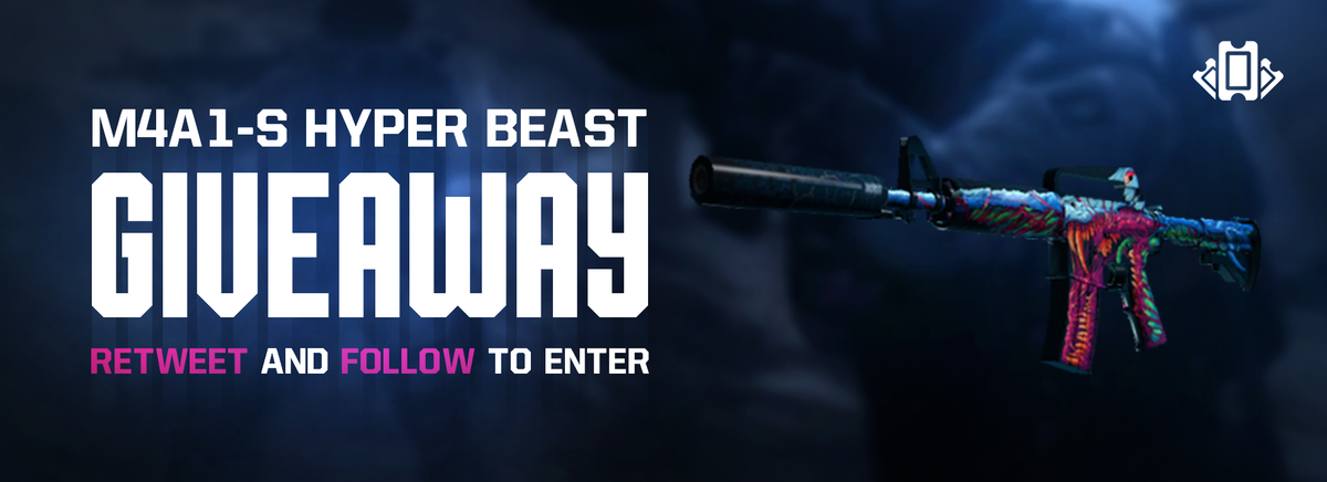 RewardsGG's tweet image. We are giving away a M4A1-S | HYPER BEAST ! Follow + Retweet to enter !