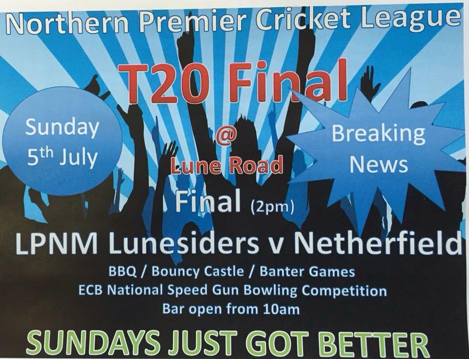 LancasterCC1's tweet photo. Big day nearly upon us - #NPCLT20 final day at Lune Road tomorrow, gates open 10am @BBCLancsCricket @TheBayOfficial http://t.co/l1gnz01XAB