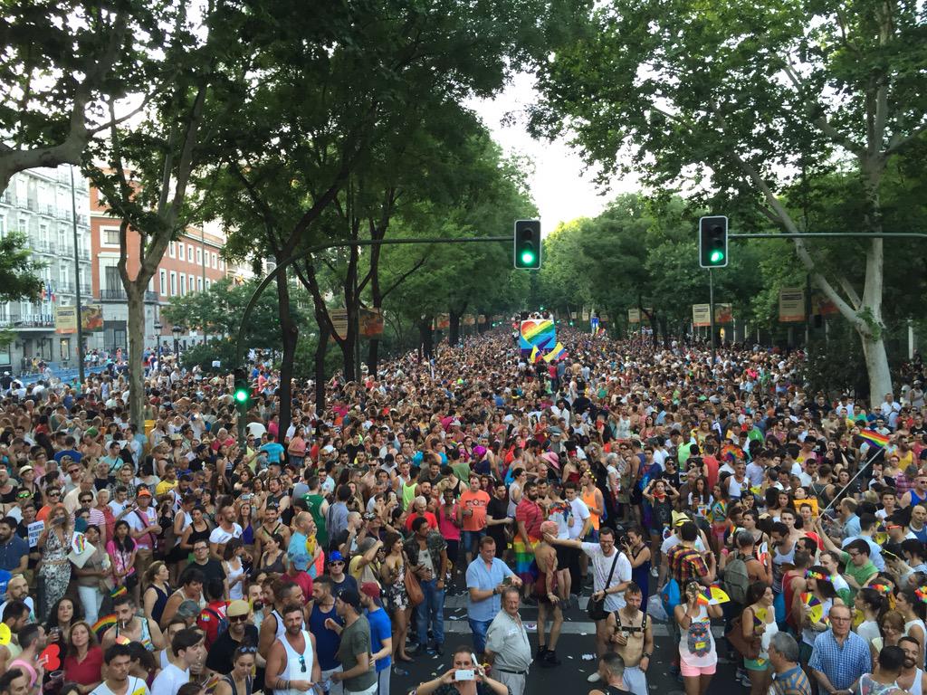 Impresionante como está Madrid. Que orgullo de ciudad, que orgullo de gente, que orgullo de diversidad #Orgullo2015