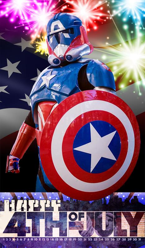 Happy 4th of July America from Captain America Clonetrooper. #CaptainAmericaClonetrooper