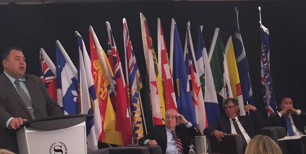 tweetsbyrobyn's tweet photo. Political Panel - Darren McKee hosts Paul Martin, Ken Krawetz &amp; Darcy Bear! #CSBA2015 http://t.co/jIDEA9cDfa