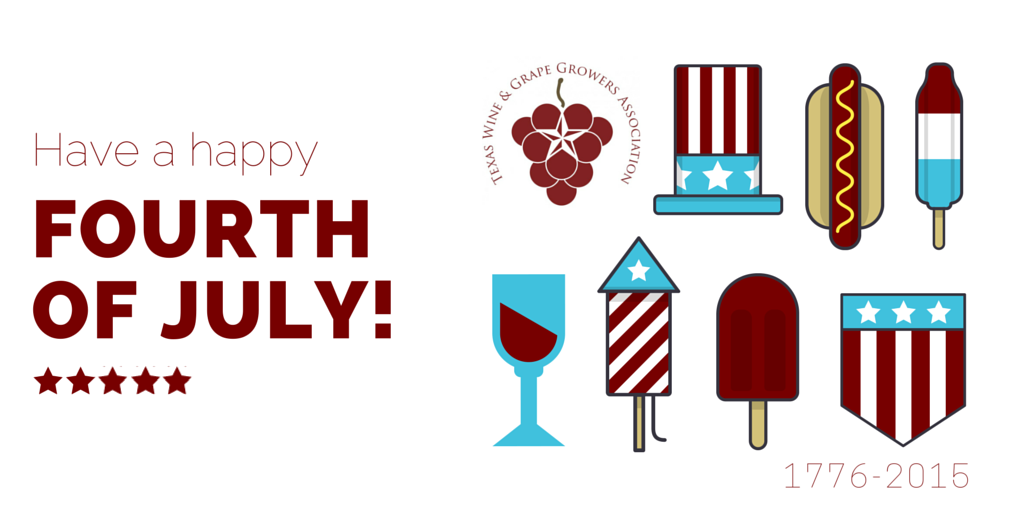 Happy July 4th from #TWGGA! #TXwine #celebrate