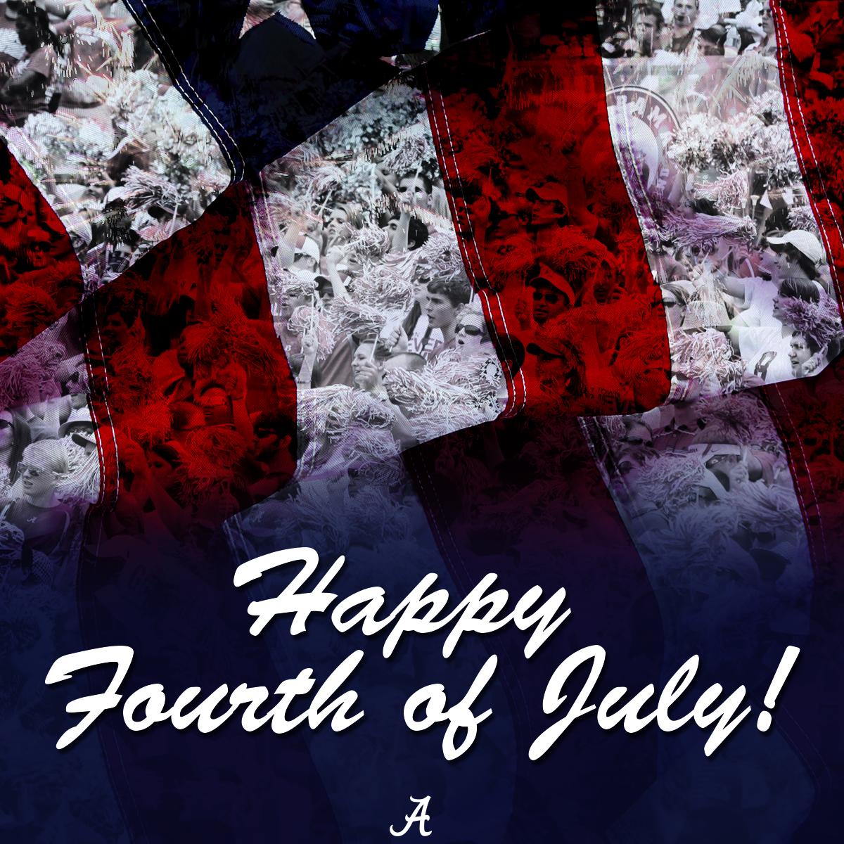 UA_Athletics's tweet photo. Wishing a safe and happy Fourth of July to the best fans in the country! #RollTide http://t.co/WJd13bTYsX