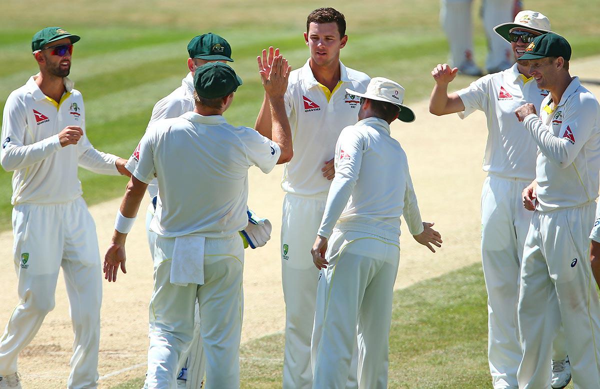 cricketcomau's tweet photo. Hazlewood bounces back on final day to lead Aussies to victory: http://t.co/hMevTTjztJ #ESSvAUS #Ashes http://t.co/N6nfDDhQ1e