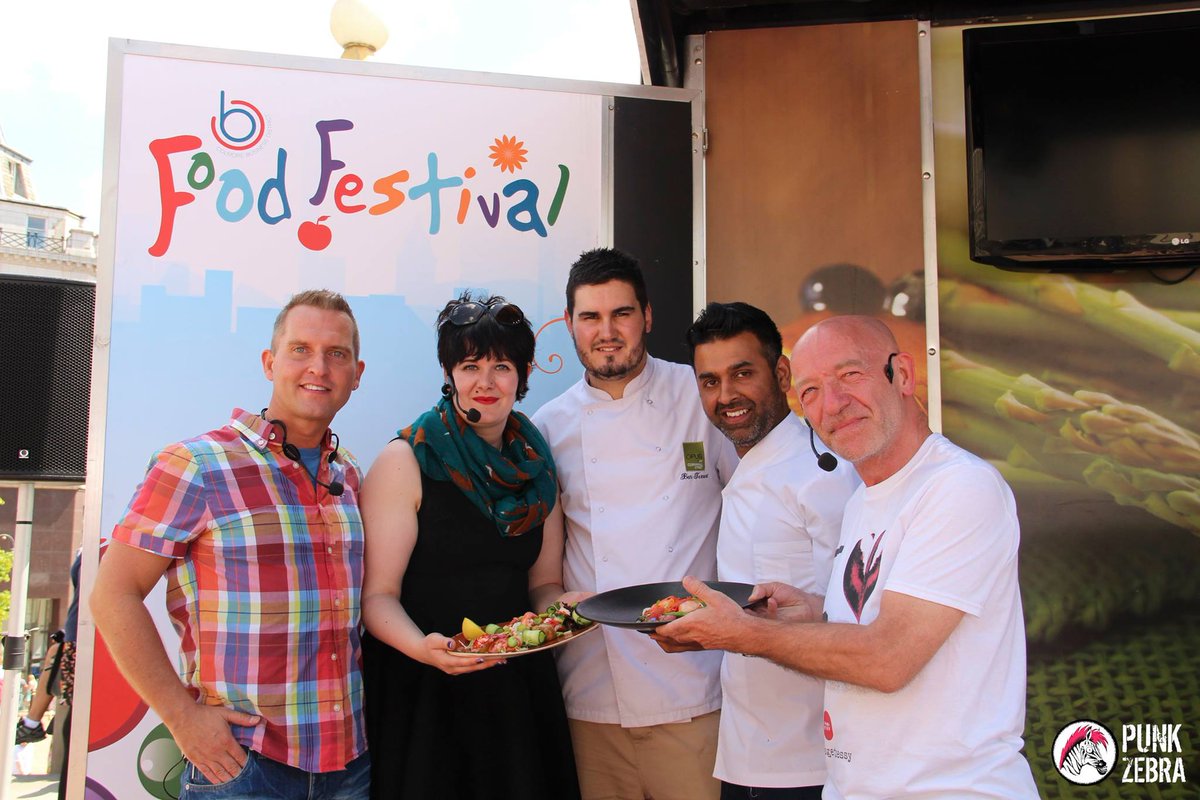 PunkZebra's tweet image. It's been a superb day of filming with @Phil_Oldershaw at the @ColmoreBID Food Festival in Birmingham. #CBDFoodFest