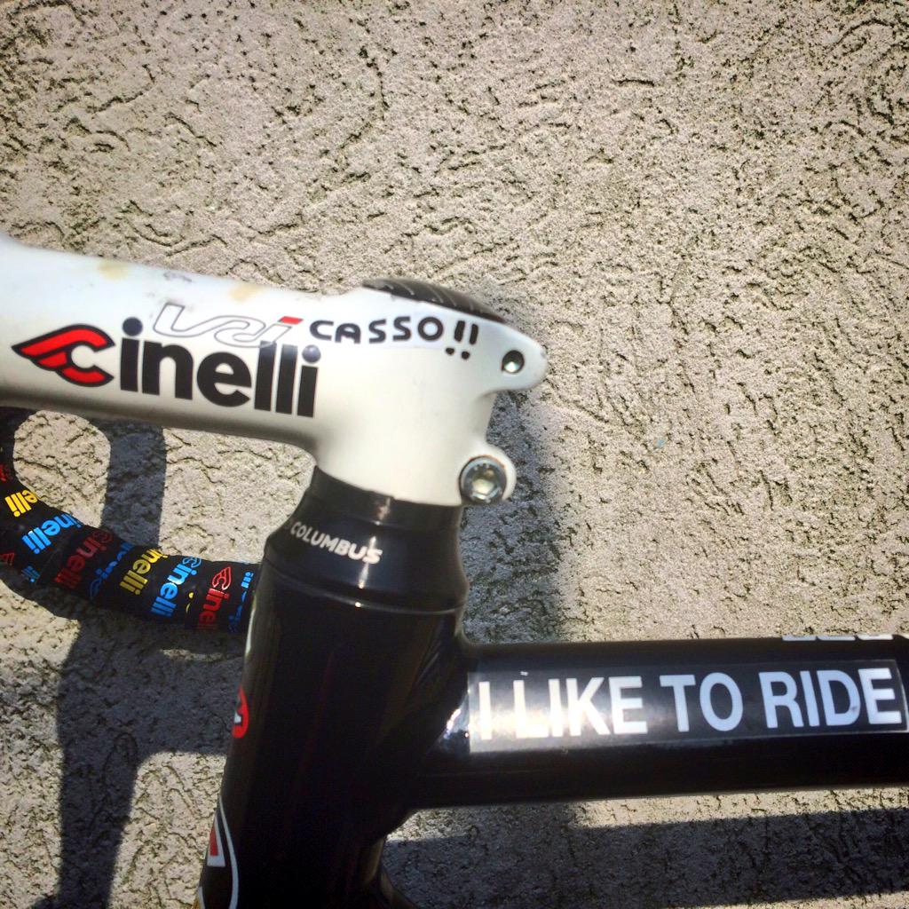 riky_76's tweet photo. Because I need more motivation than you! #VaiCasso #VaiCazzo #daje #spigni #menaje #atutta #cinelli #vigorelli #go http://t.co/91Lj9MQxj4