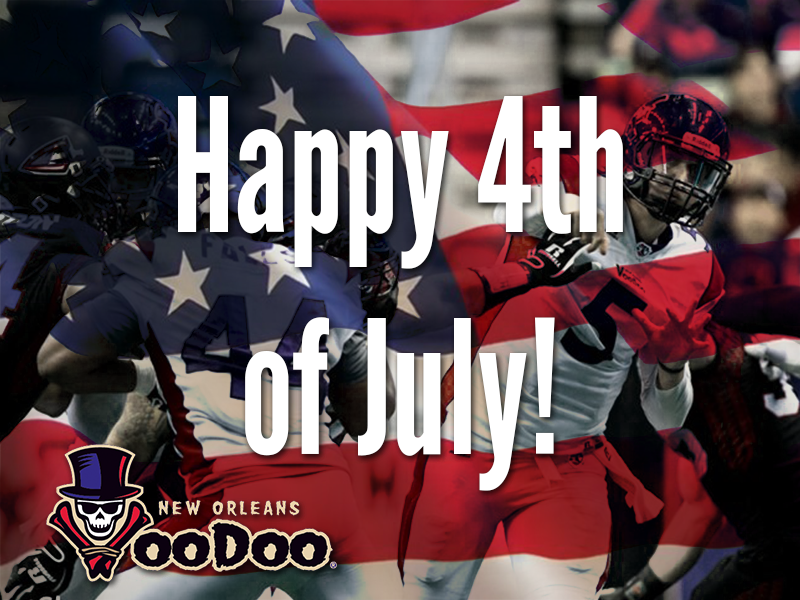AFLVooDoo's tweet photo. #HappyFourthOfJuly everyone! #AFL28 #yesweVooDoo http://t.co/FW1S7MEKGM