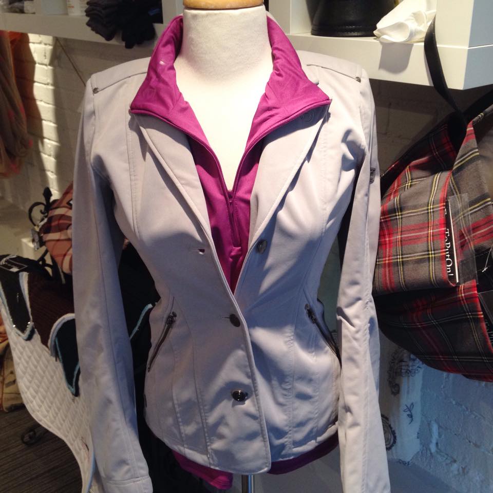 Stylish and affordable! Cavallo zip up ($59) and the Anky blazer ($99) will look great in and out of the barn!