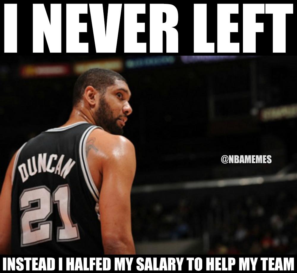 NBAMemes's tweet photo. Tim Duncan is the real MVP for Spurs http://t.co/YP9BOXLViI