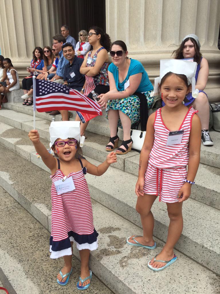 jakennedy00's tweet photo. @USNatArchives fun morning at the Archives #ArchivesJuly4 http://t.co/68bn7249fp