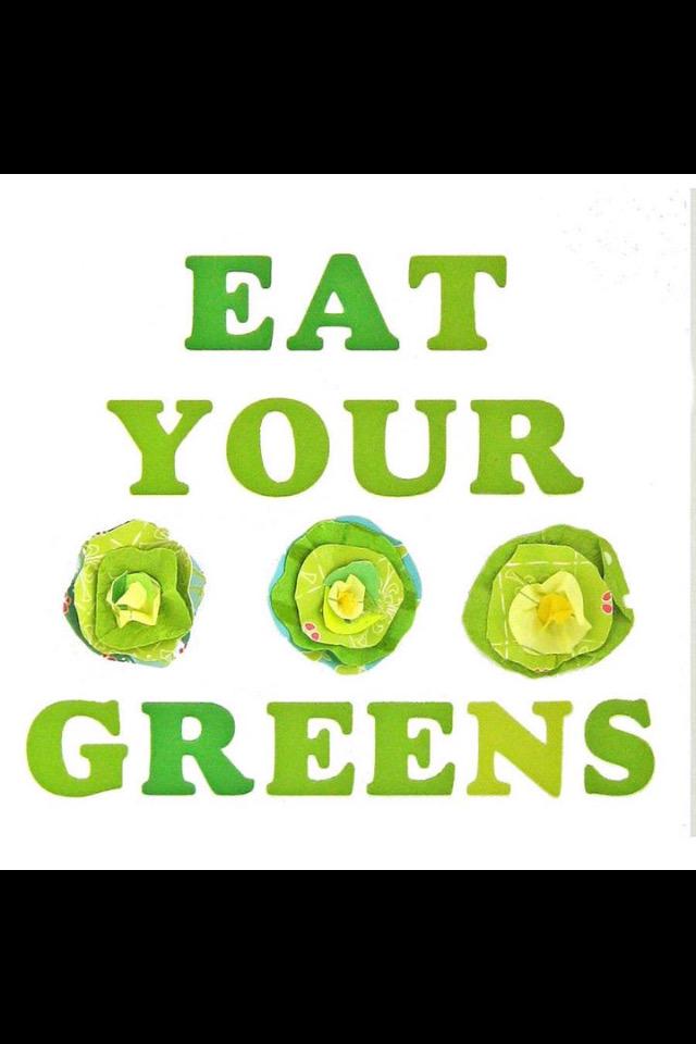 Gotta eat your greens 😝
