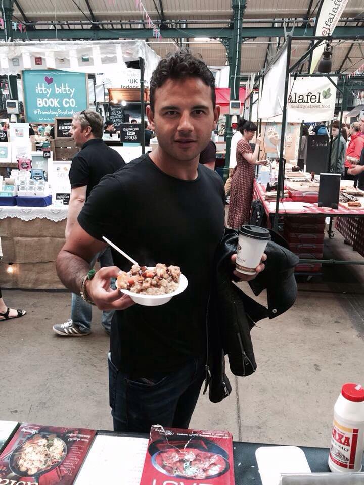 sd_bells's tweet photo. Corrie Star Ryan Thomas supporting local produce!! #sdbells #coffee #tea http://t.co/ofqtlKTbuH