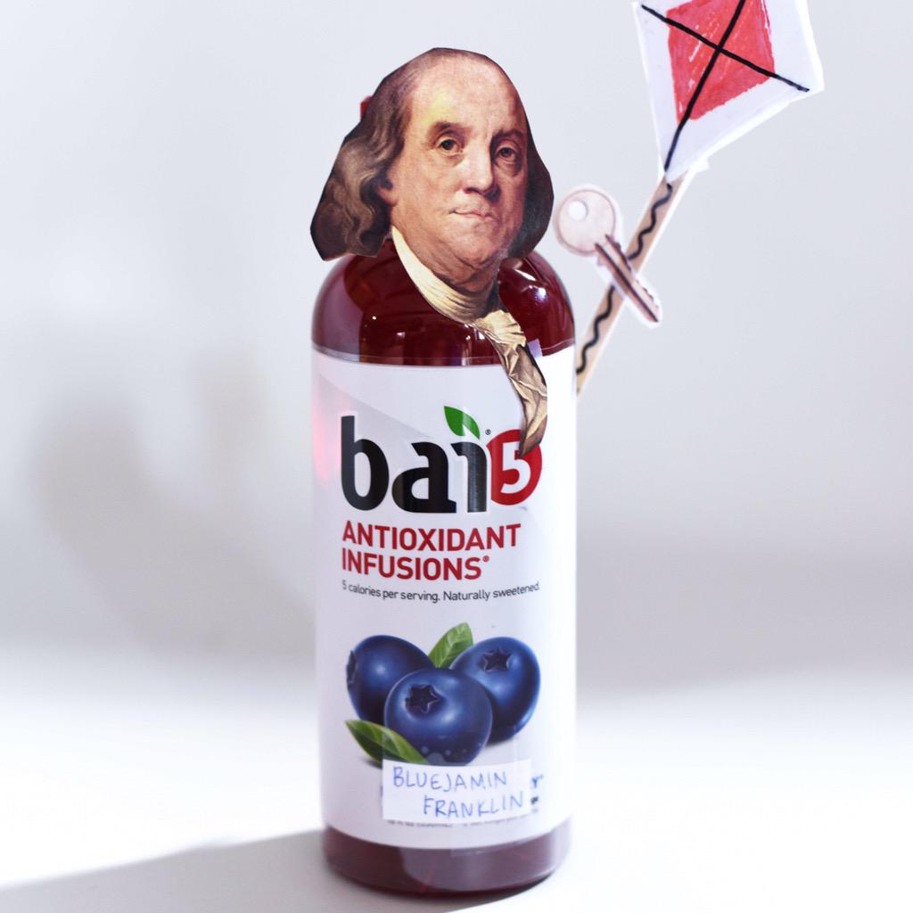 Bluejamin Franklin is known as the "First American." He studied electricity, which we use to charge phones! Thanks!