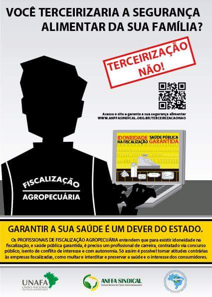 marcelocrslva's tweet photo. @KatiaAbreu A inspeção estatal dos Produtos de Origem Animal garante a saúde da população. #TerceirizaçãoNão http://t.co/A6DRTbphwI